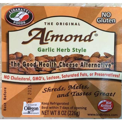 Almond Garlic Herb Style Cheese Alternative