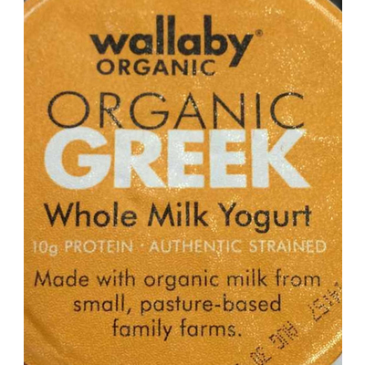 Organic Greek Whole Milk Yogurt