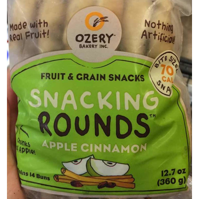 Snacking Rounds Fruit & Grain Snacks, Apple Cinnamon