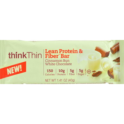 Lean Protein & Fiber Bar, Cinnamon Bun White Chocolate