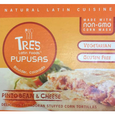 Pupusas Pinto Bean & Cheese Stuffed Corn Tortillas