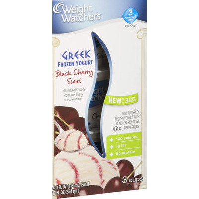 Black Cherry Swirl Greek Frozen Yogurt