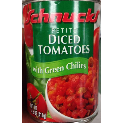 Petite Diced Tomatoes with Green Chilies