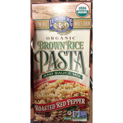 Organic Brown Rice Pasta and Sauce Mix, Roasted Red Pepper