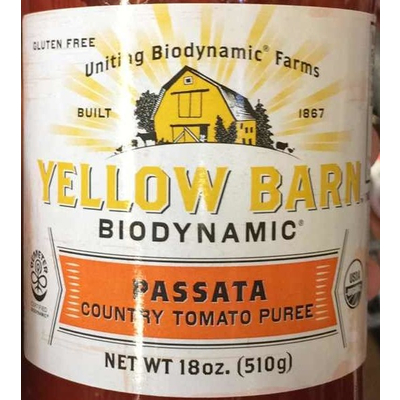 Yellow Barn Passata Country Tomato Puree