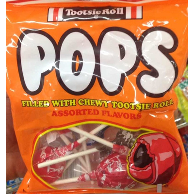 Pops Filled with Chewy Tootsie Roll