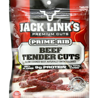 Calories in Snacks, beef jerky, chopped and formed - 1 oz from USDA