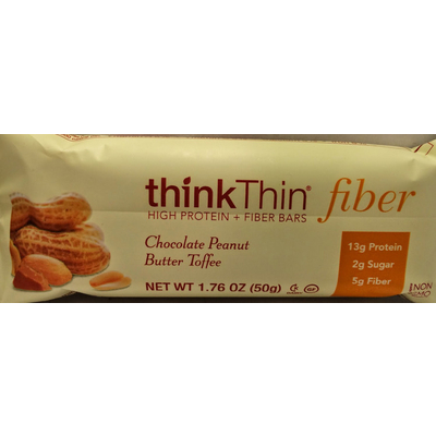 High Protein & Fiber Bar, Chocolate Peanut Butter Toffee