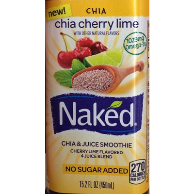Chia Cherry Lime Juice Smoothie