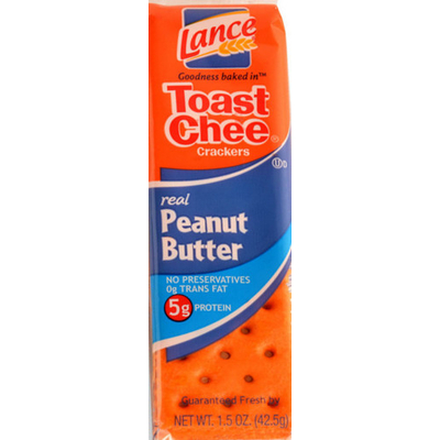 Toast Chee Crackers, Real Peanut Butter