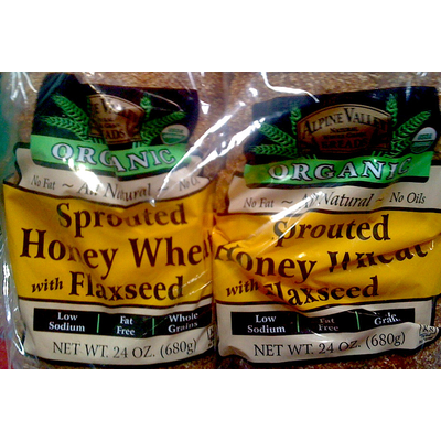 Organic, Sprouted Honey Wheat with Flaxseed