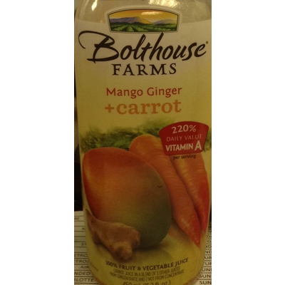 Mango Ginger + Carrot 100% Fruit & Vegetable Juice