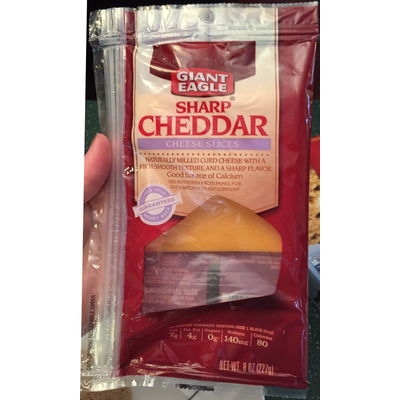 Sharp Cheddar Cheese Slices