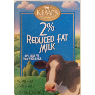 2% Reduced Fat Milk