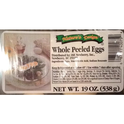 Whole Peeled Eggs