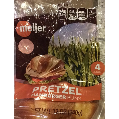 Pretzel Hamburger Buns