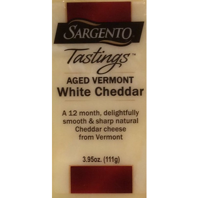 Tastings Aged Vermont White Cheddar Cheese