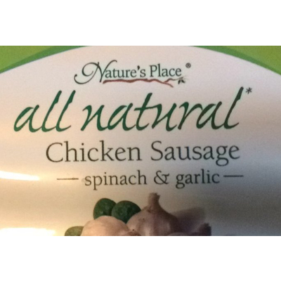 Chicken Sausage, Spinach & Garlic