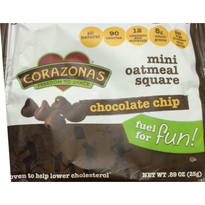 Mini Oatmeal Square, Chocolate Chip