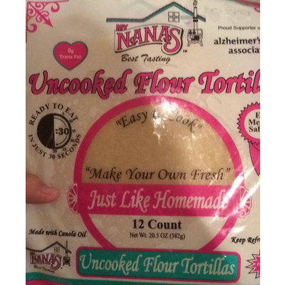 Uncooked Flour Tortillas