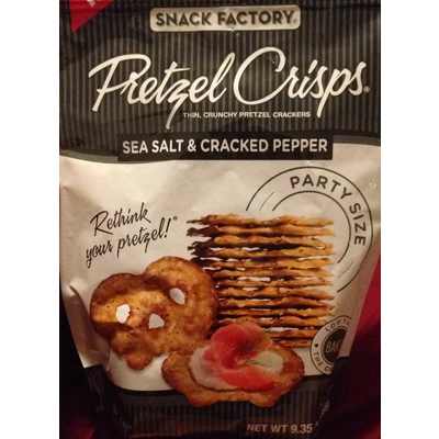 Pretzel Crisps, Sea Salt & Cracked Pepper