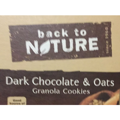 Dark Chocolate & Oats Granola Cookies