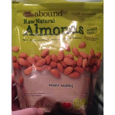 Raw Natural Almonds, Sodium Free
