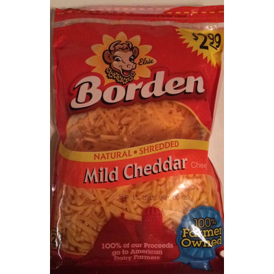 Mild Cheddar Cheese, Shredded