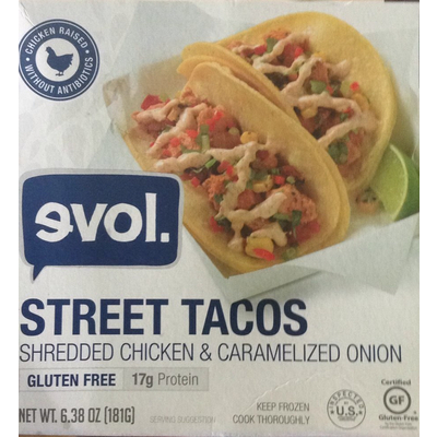 Street Tacos, Shredded Chicken & Caramelized Onion