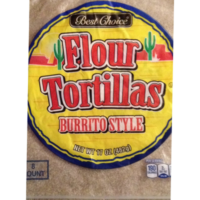 Flour Tortillas, Burrito Style
