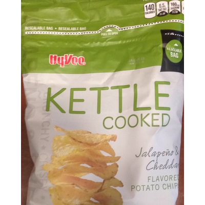 Kettle Cooked Potato Chips, Jalapeno & Cheddar