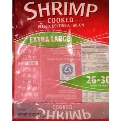 Shrimp, Cooked