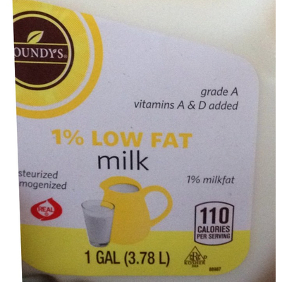 1% Low Fat Milk