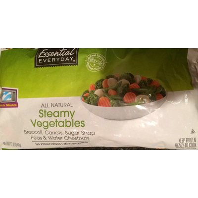 Steamy Vegetables, Broccoli, Carrots, Sugar Snap Peas, & Water Chestnuts
