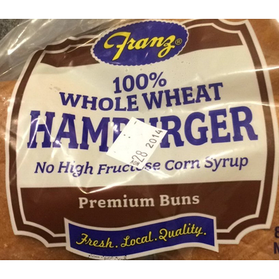 100% Whole Wheat Hamburger Buns
