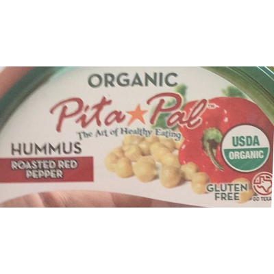 Organic, Hummus, Roasted Red Pepper, Gluten Free