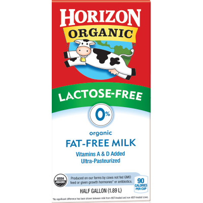 Lactose-Free, 0% Organic Fat-Free Milk