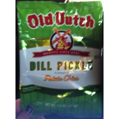 Dill Pickle Flavored Potato Chips