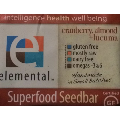 Superfood Seedbar, Cranberry, Almond + Lucuma