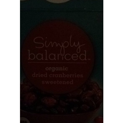 Organic Dried Cranberries, Sweetened