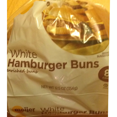 White Hamburger Buns