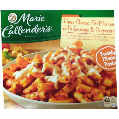 Three Cheese Ziti Marinara with Sausage & Pepperoni