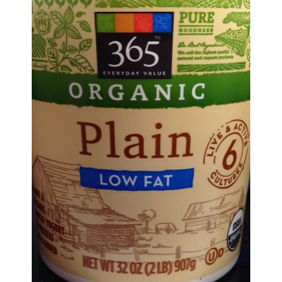 Organic Plain Low Fat Yogurt