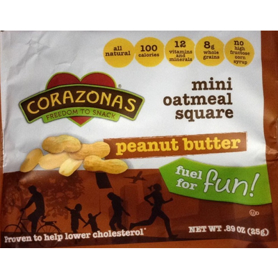 Peanut Butter, Mini Oatmeal Square