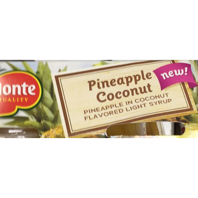 Pineapple in Coconut Flavored Light Syrup