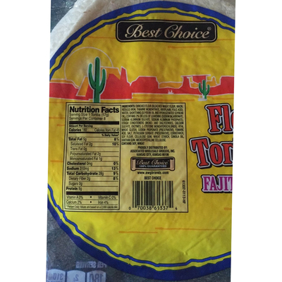 Flour Tortillas, Fajita Style
