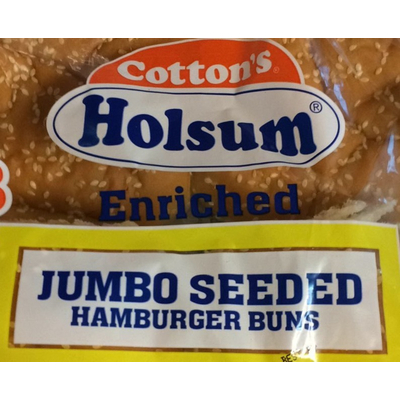 Jumbo Seeded Hamburger Buns