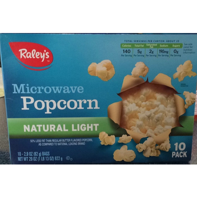Natural Light, Microwave Popcorn