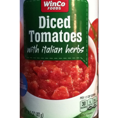 Diced Tomatoes with Italian Herbs