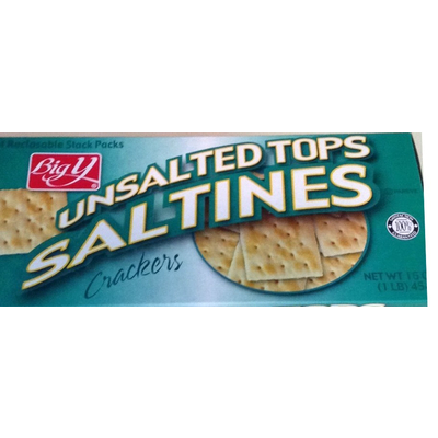 Unsalted Tops Saltines Crackers